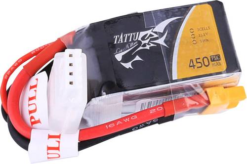 Modellbau-Akkupack (LiPo) 11.1V 450 mAh Zellen-Zahl: 3 75 C Softcase XT30