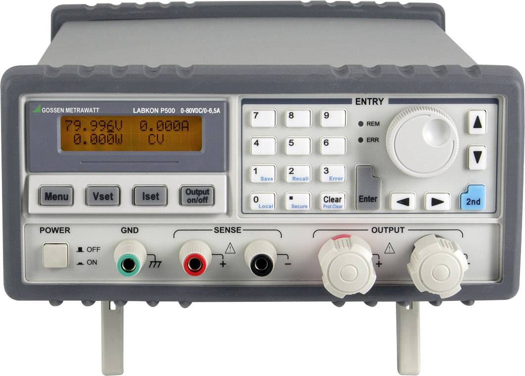 Gossen Metrawatt LABKON P500 120V 4.2A Labornetzgerät, einstellbar 0.001 V - 120 V/DC 0.001 - 4.2 A