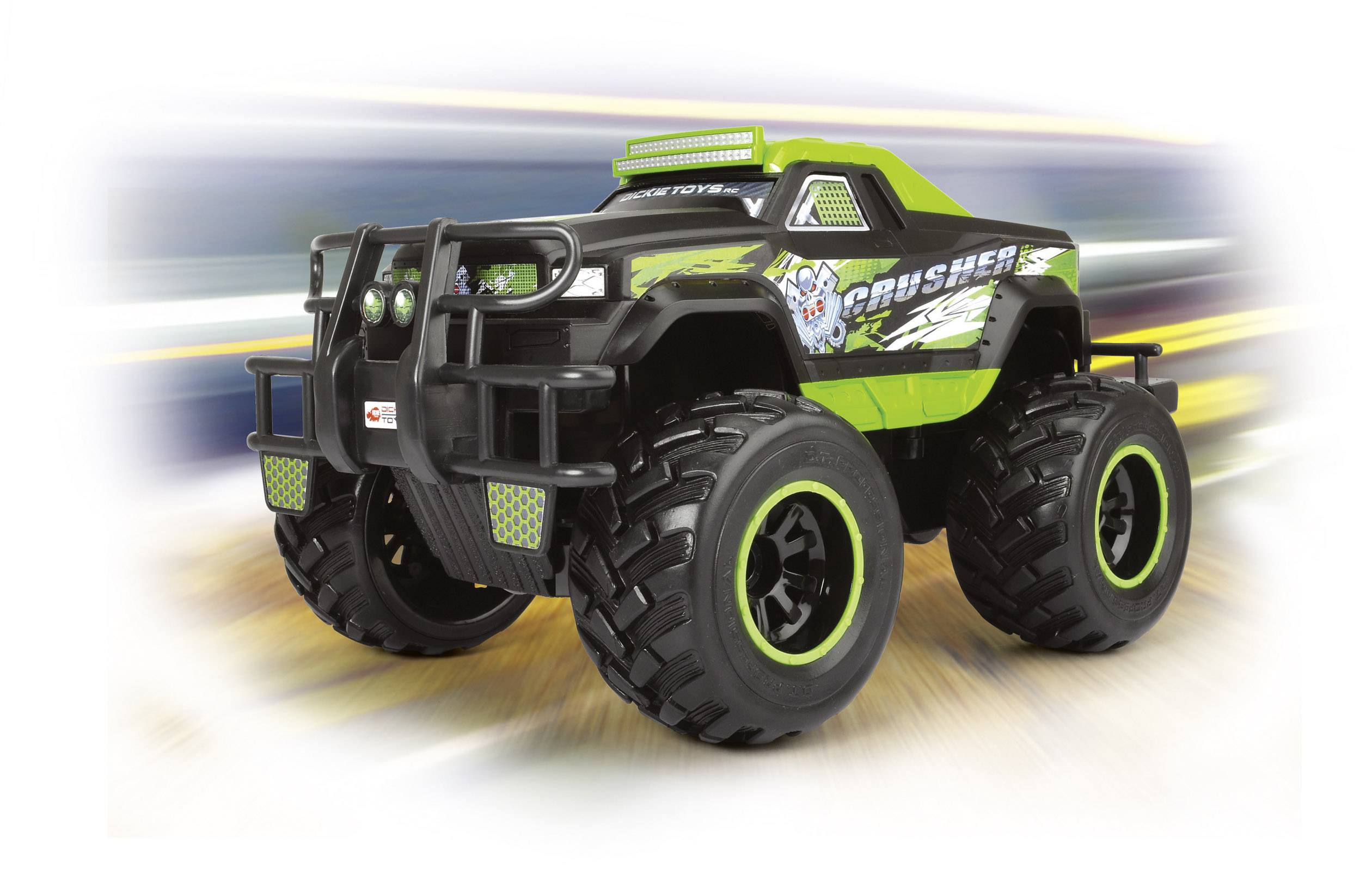 Dickie Toys 201119108 Neon Crusher 1:16 RC Einsteiger Modellauto Elektro Monstertruck Heckantrieb (2WD) inkl. Batterien
