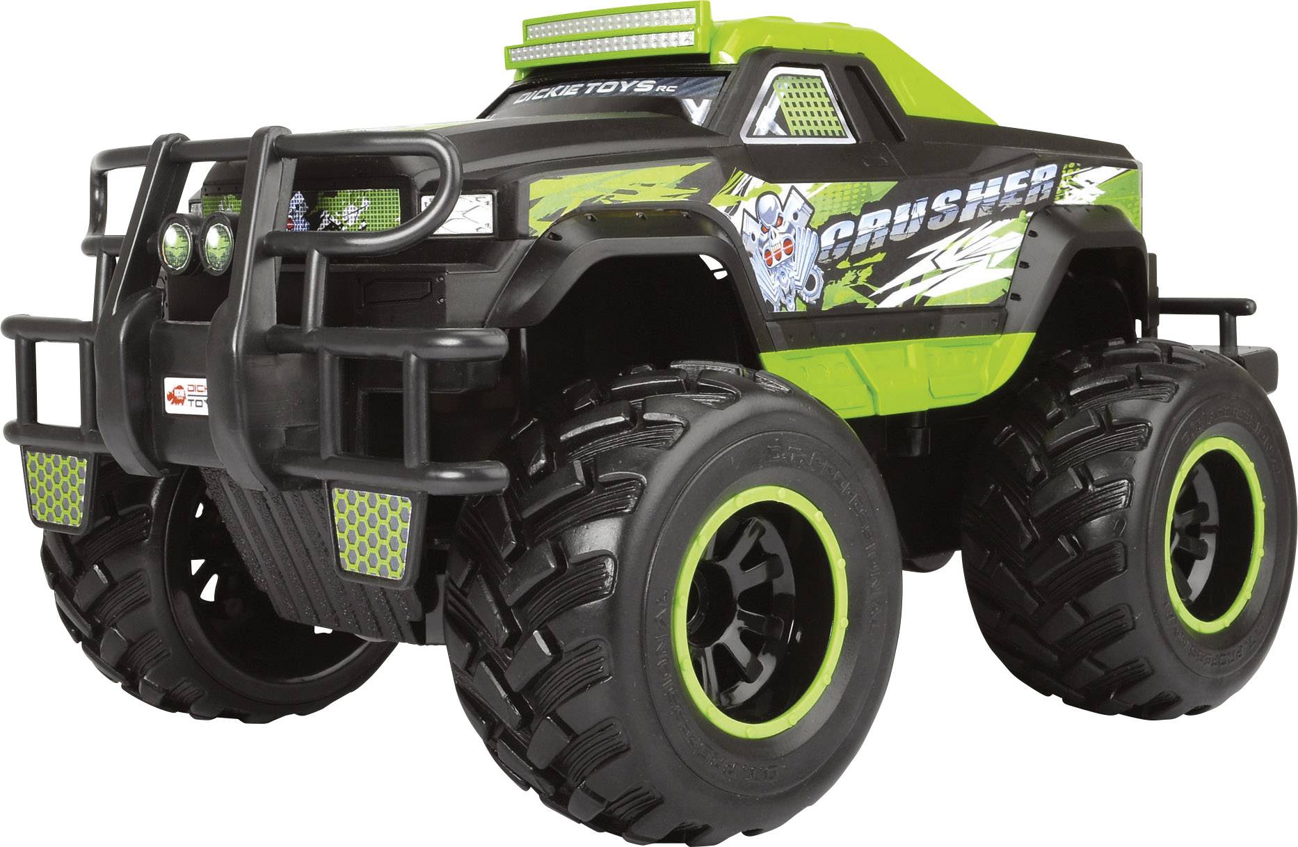 Dickie Toys 201119108 Neon Crusher 1:16 RC Einsteiger Modellauto Elektro Monstertruck Heckantrieb (2WD) inkl. Batterien
