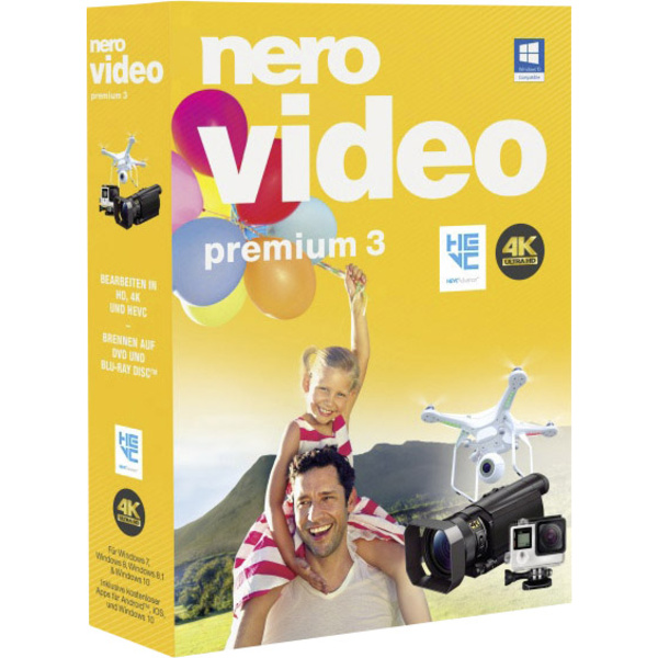 Nero Video Premium 3 Vollversion, 1 Lizenz Windows Videobearbeitung