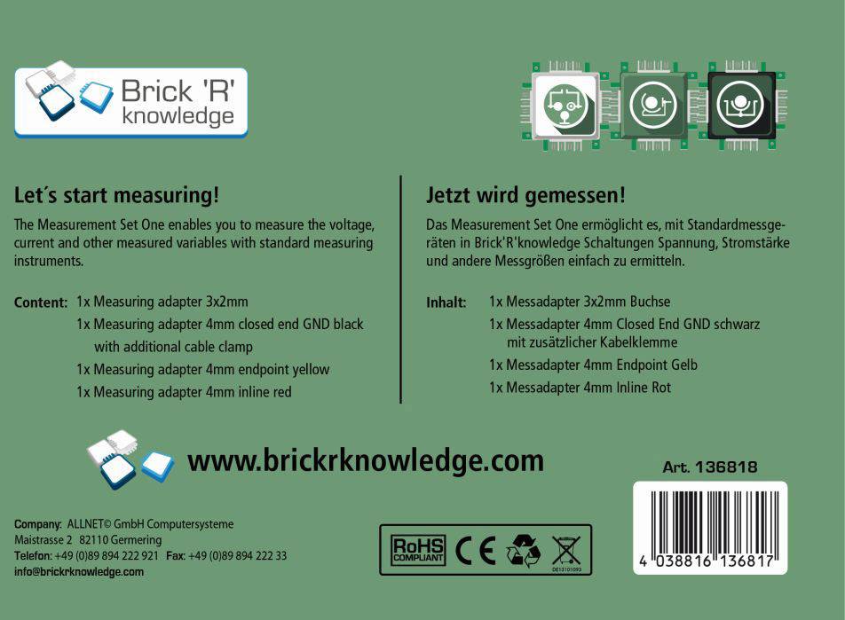 Brick´R´Knowledge ALL-BRICK-0637 Measurement Set One Experimentier-Set