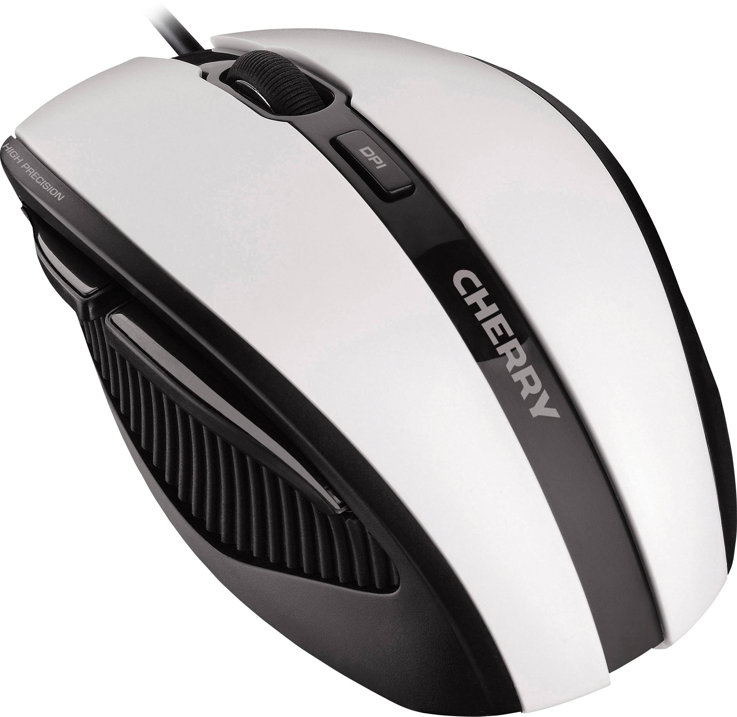 CHERRY MC 3000 Ergonomische Maus USB Optisch Weiß 5 Tasten 1000 dpi Ergonomisch