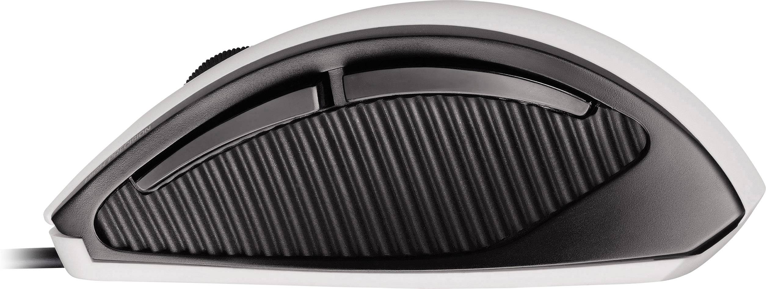 CHERRY MC 3000 Ergonomische Maus USB Optisch Weiß 5 Tasten 1000 dpi Ergonomisch