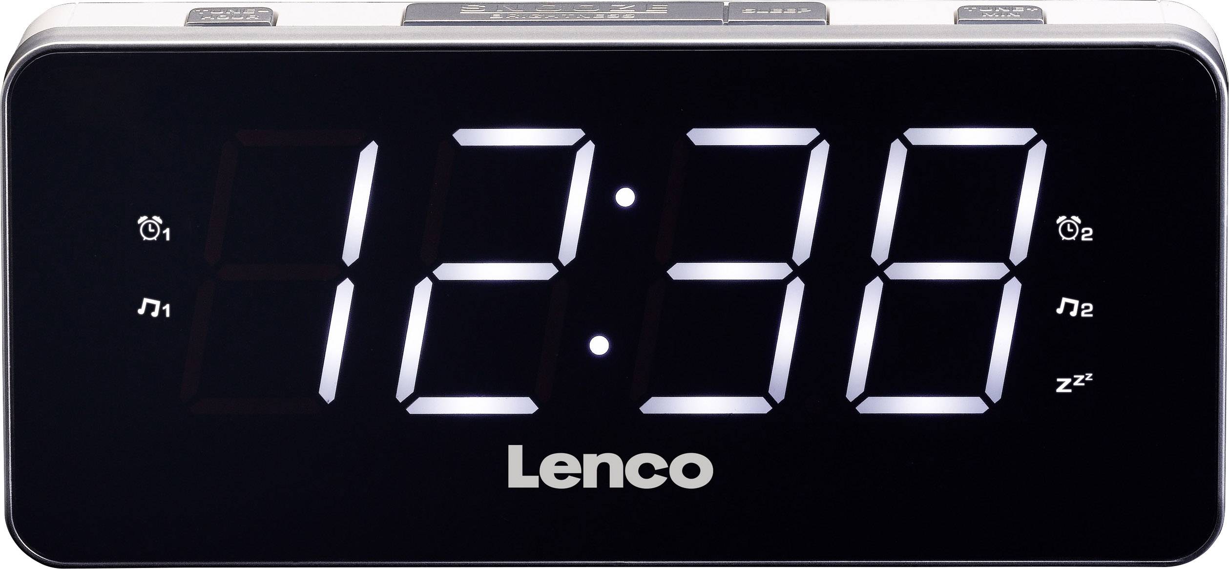 Lenco Radiowecker CR-18 White, Weiss