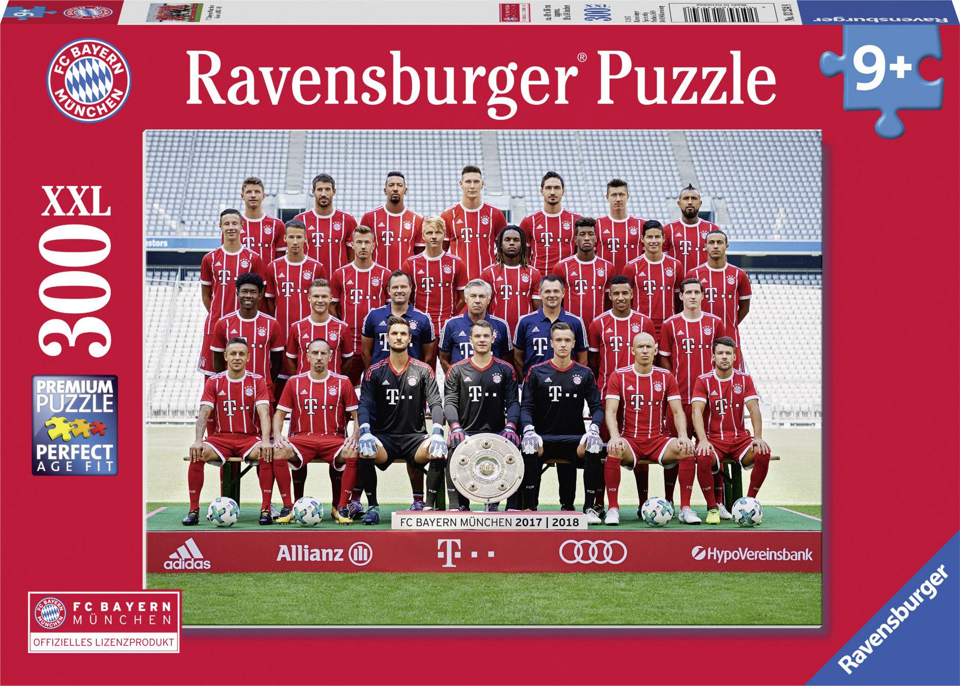 Ravensburger Puzzle - FC Bayern Saison 2017/2018 300 Teile
