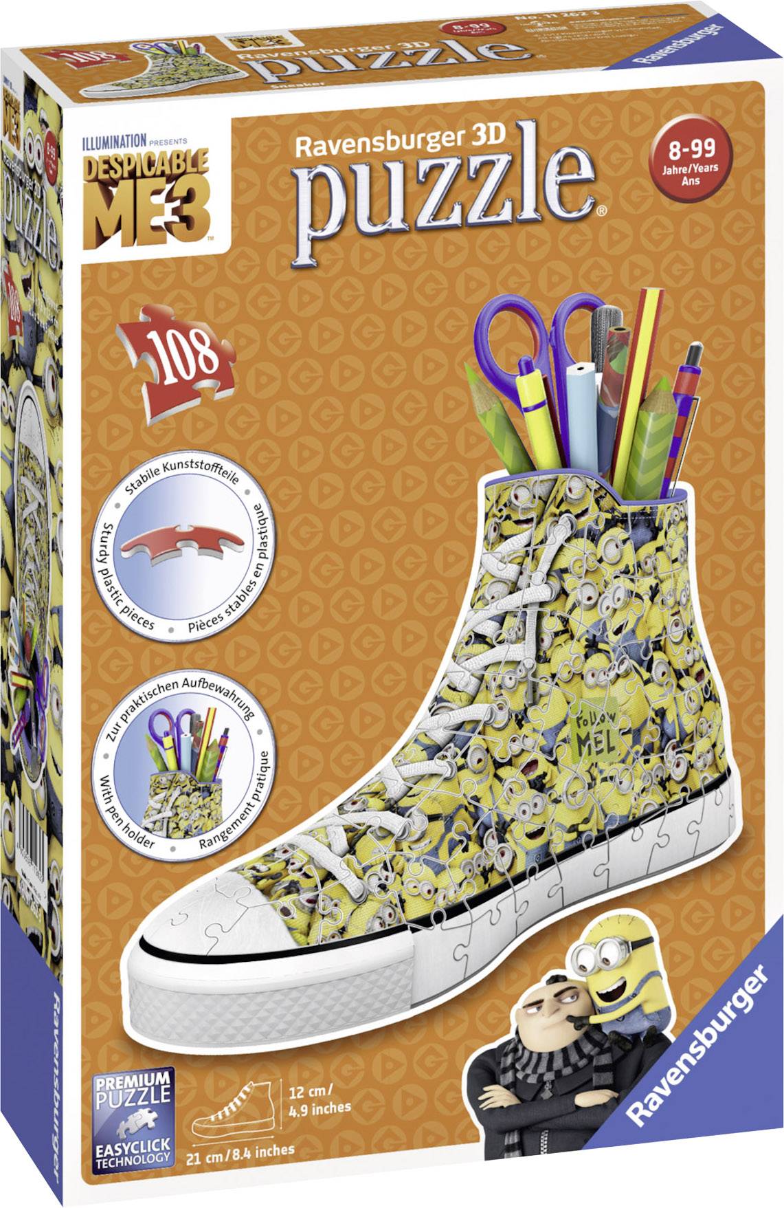 Ravensburger 3D Puzzle Sneaker - Ich - einfach unverbesserlich 3