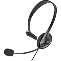 Renkforce On Ear Headset kabelgebunden Mono Schwarz Lautstärkeregelung, Mikrofon-Stummschaltung Tel Renkforce On Ear Headset kabelgebunden Mono Schwarz Lautstärkeregelung, Mikrofon-Stummschaltung Tel