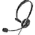 Renkforce Telefon On Ear Headset kabelgebunden Mono Schwarz Lautstärkeregelung, Mikrofon-Stummschaltung