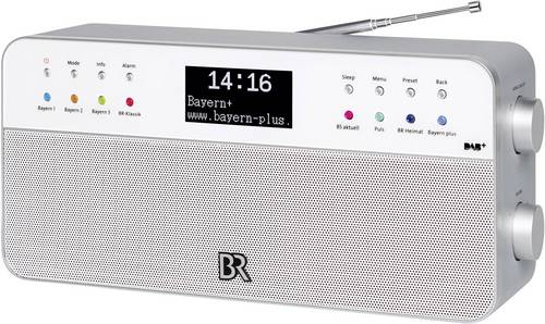 BR2 Tischradio DAB+, UKW AUX Weiß