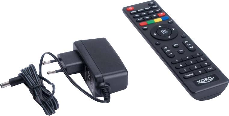 Xoro HRT 8770 Twin DVB-T2 Receiver Deutscher DVB-T2 Standard (H.265), Aufnahmefunktion, Twin Tuner Anzahl Tuner: 2