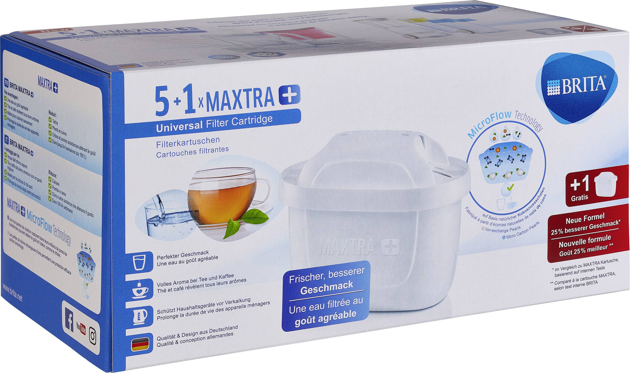 Brita Maxtra + 5+1er Pack 075286 Filterkartusche Weiß