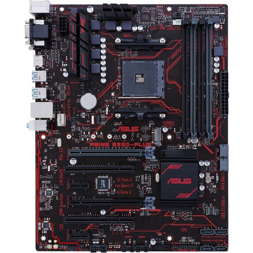 Asus PRIME B350-PLUS Mainboard Sockel AMD AM4 Formfaktor ATX Mainboard-Chipsatz AMD® B350