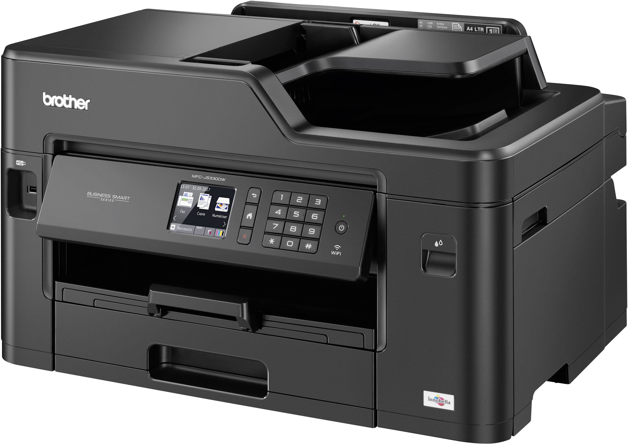 Brother MFC-J5330DW Farb Tintenstrahl Multifunktionsdrucker A3 Drucker, Scanner, Kopierer, Fax LAN, WLAN, Duplex, ADF