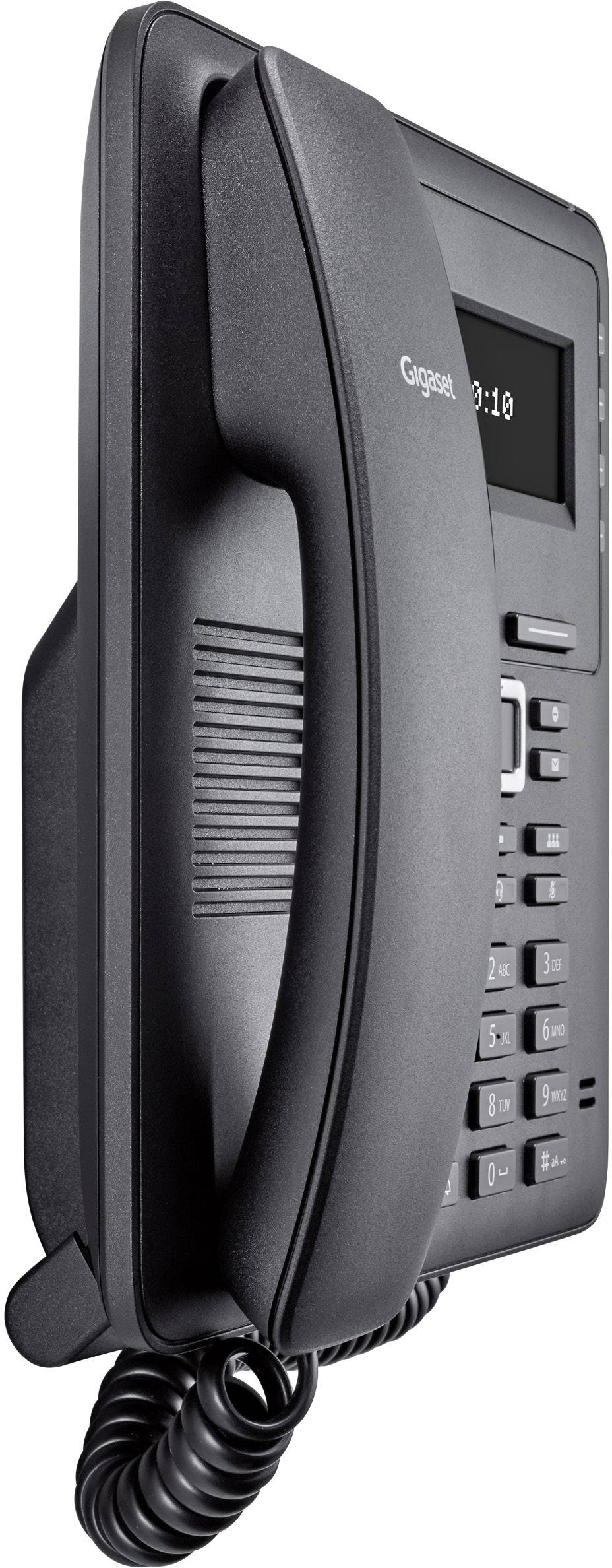 Gigaset Pro Maxwell Basic Schnurgebundenes Telefon, VoIP Freisprechen, Headsetanschluss Beleuchtetes Display Schwarz