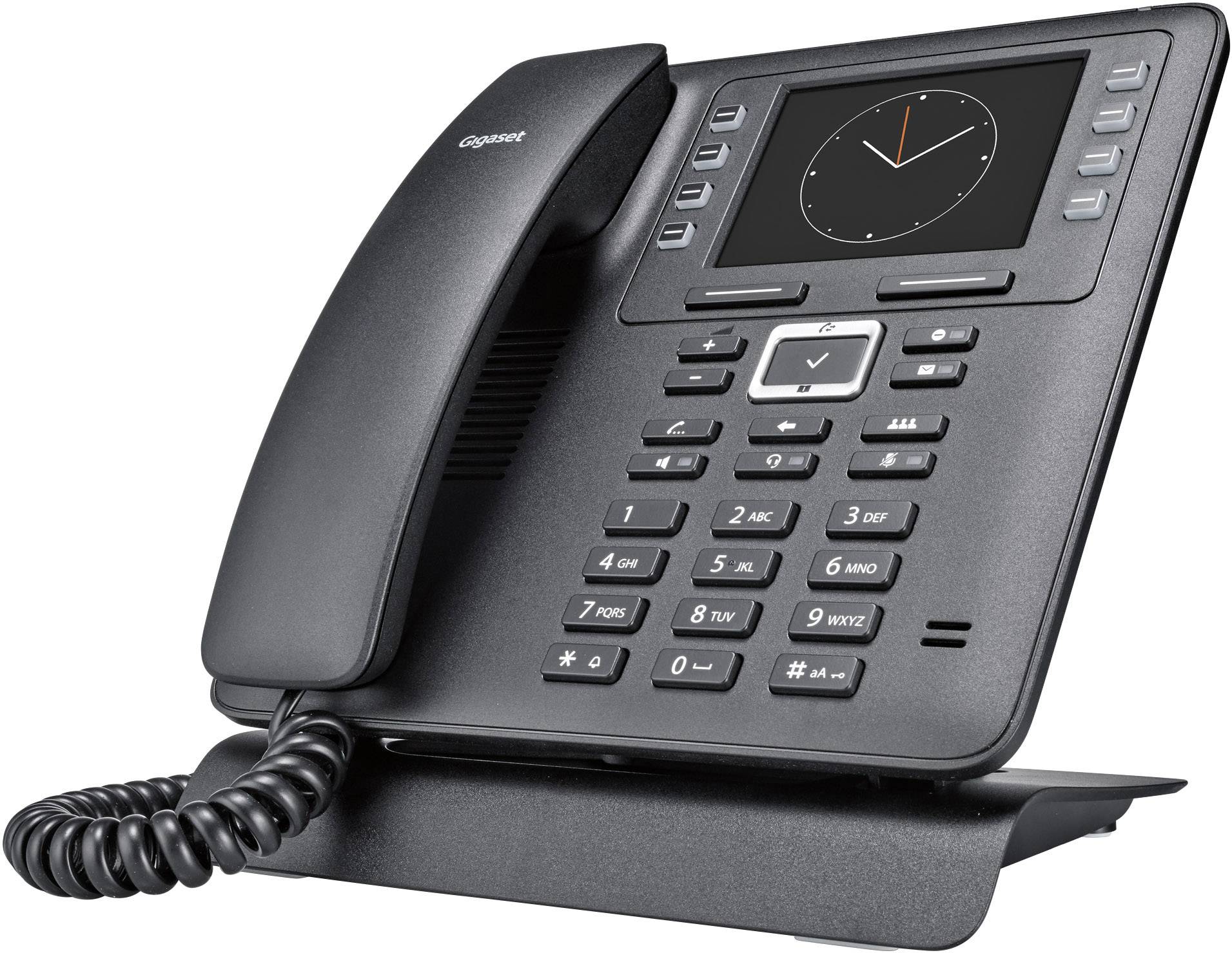 Gigaset Maxwell 3 Schnurgebundenes Telefon, VoIP Freisprechen, Headsetanschluss Farb-TFT/LCD Schwarz