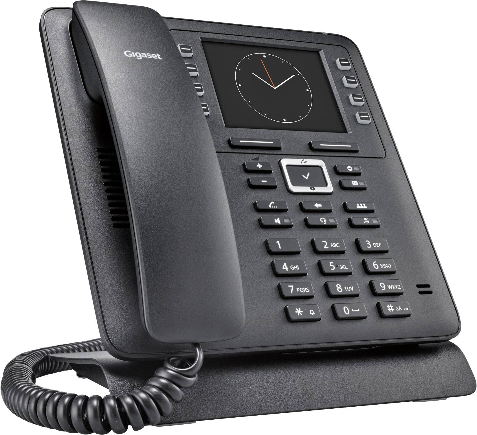 Gigaset Maxwell 3 Schnurgebundenes Telefon, VoIP Freisprechen, Headsetanschluss Farb-TFT/LCD Schwarz