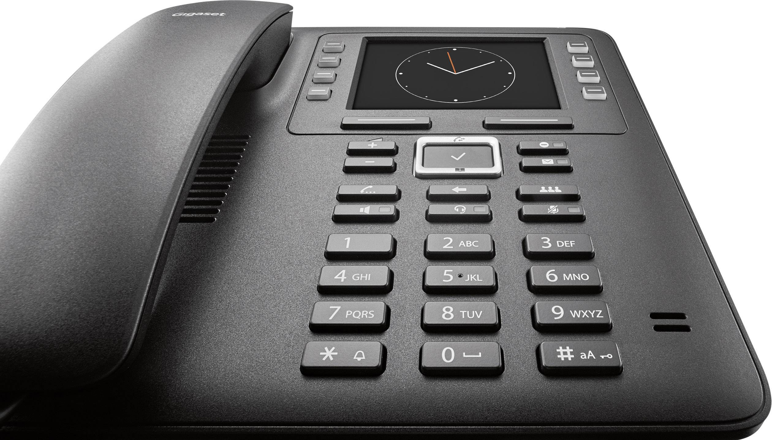 Gigaset Maxwell 3 Schnurgebundenes Telefon, VoIP Freisprechen, Headsetanschluss Farb-TFT/LCD Schwarz