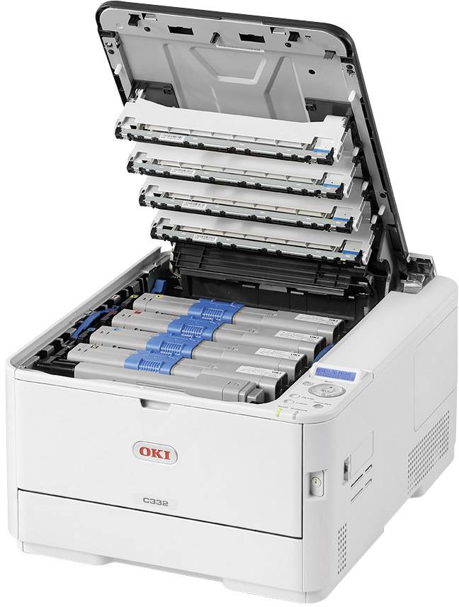 OKI C332dn Farb LED Drucker A4 30 S./min 26 S./min 1200 x 600 dpi LAN, Duplex