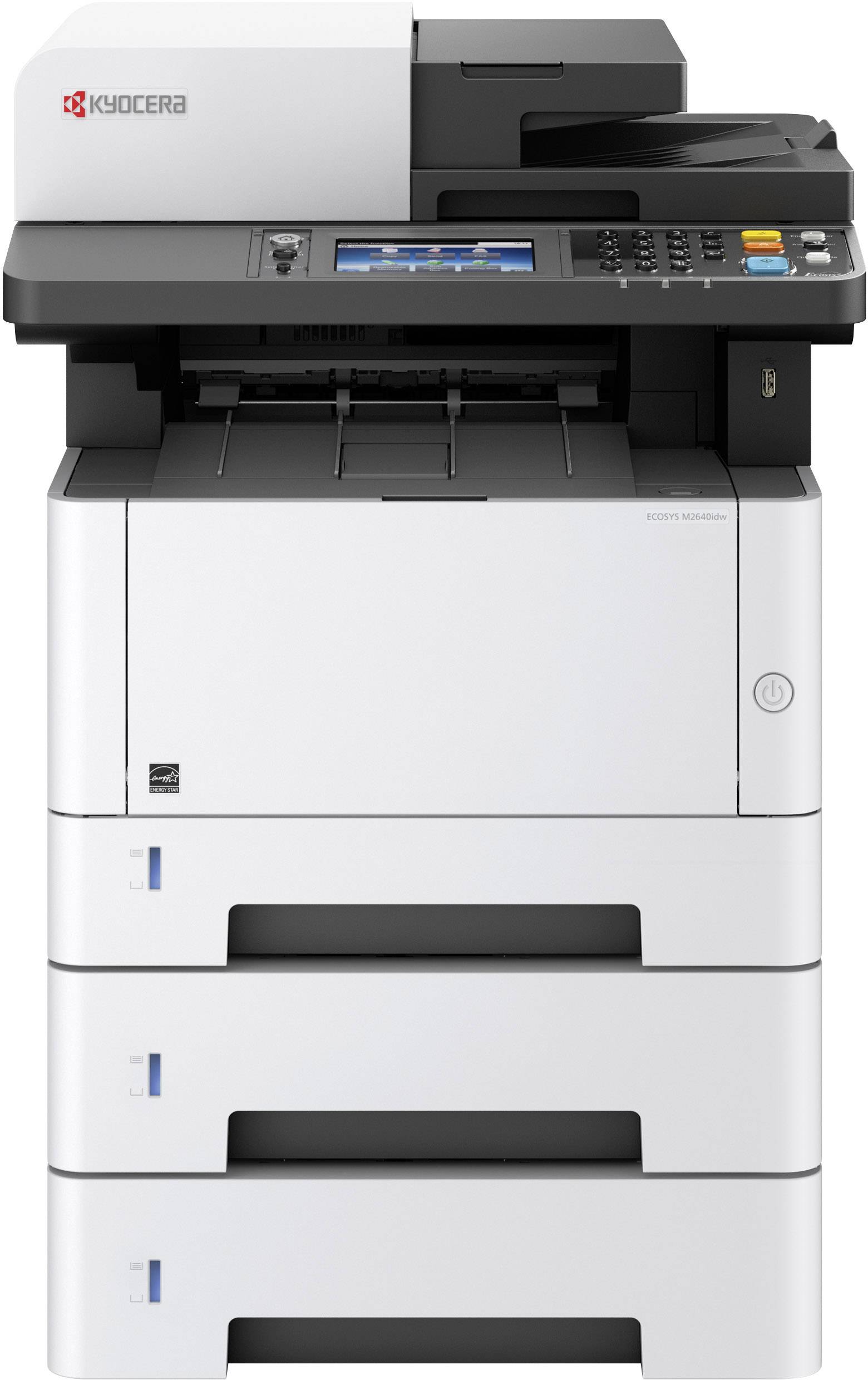 Kyocera ECOSYS M2640idw/KL3 Schwarzweiß Laser Multifunktionsdrucker A4 Drucker, Scanner, Kopierer, Fax LAN, WLAN, Duplex