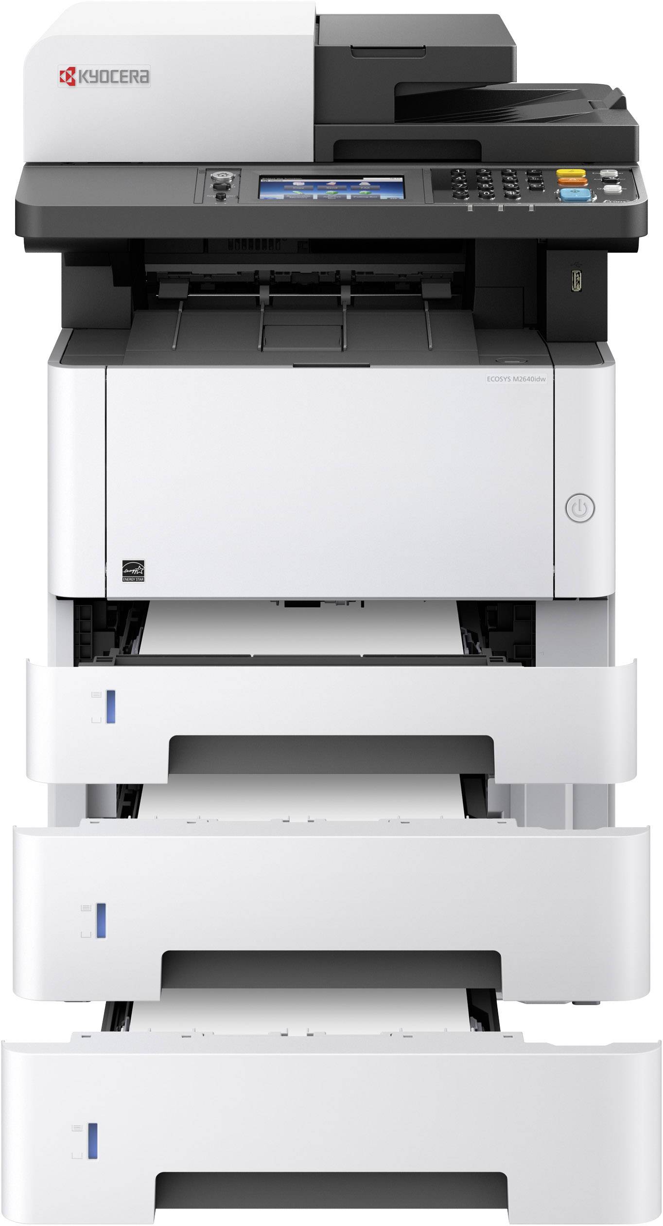 Kyocera ECOSYS M2640idw Multifunktionsdrucker Laser Schwarz-Weiß A4 Drucker, Scanner, Kopierer, Fax LAN, WLAN, Duplex, Duplex-ADF