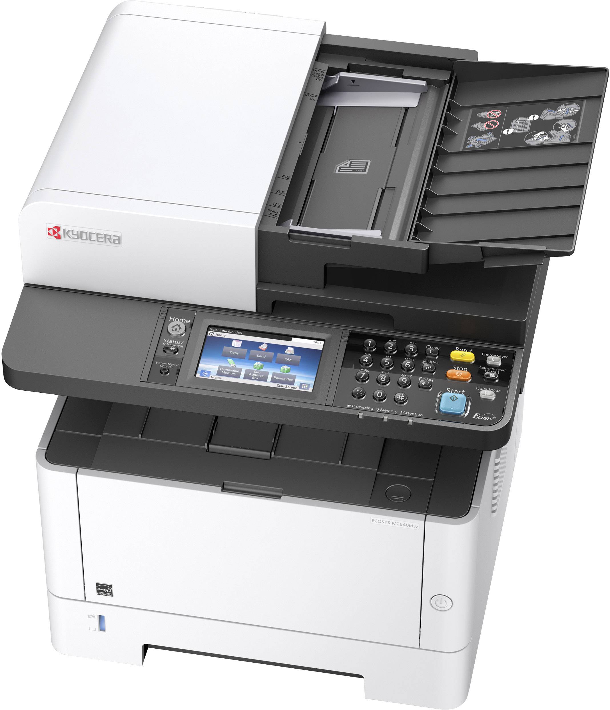 Kyocera ECOSYS M2640idw/KL3 Schwarzweiß Laser Multifunktionsdrucker A4 Drucker, Scanner, Kopierer, Fax LAN, WLAN, Duplex