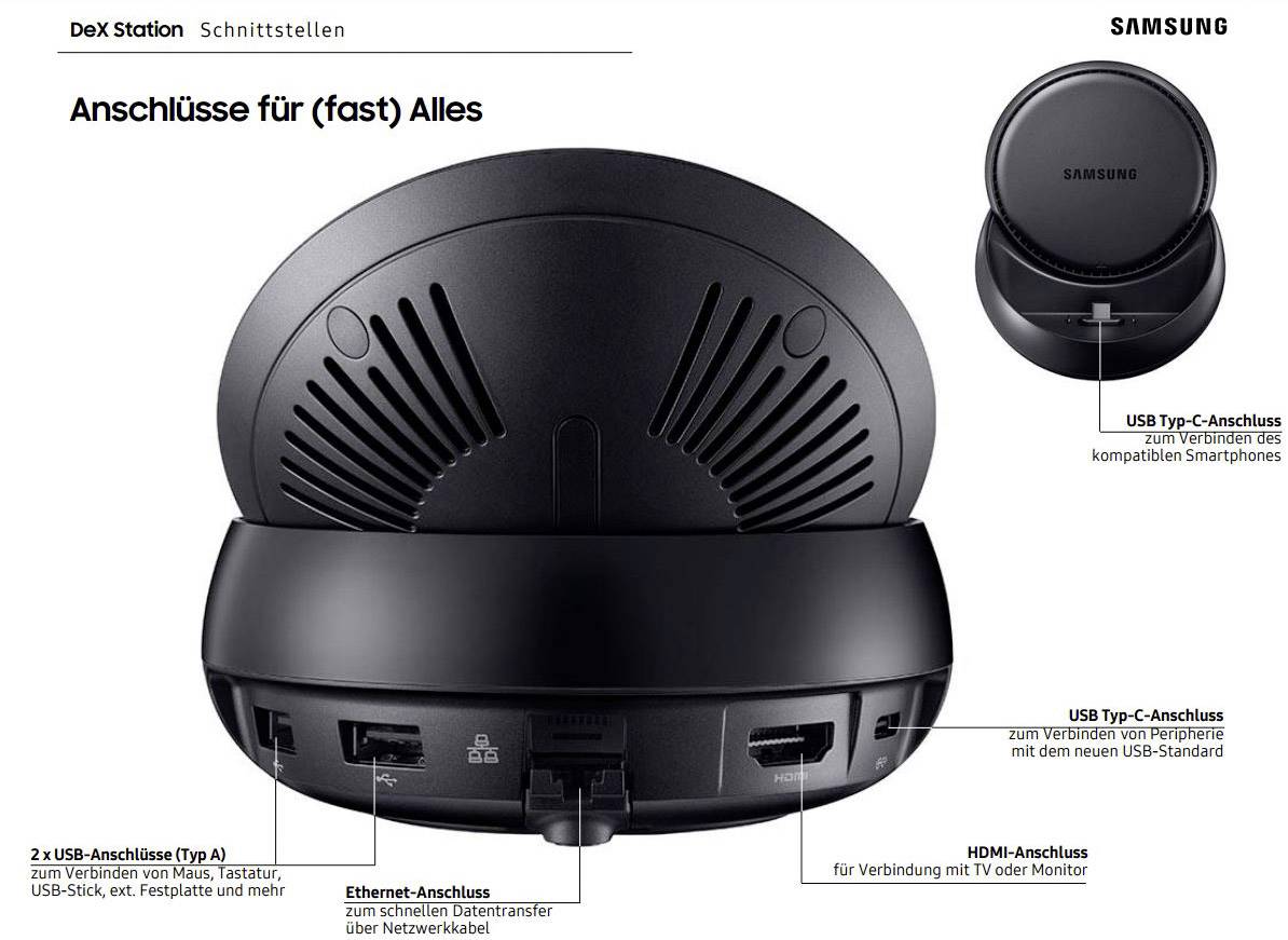 Samsung Dex Station - Nutzen Sie Ihr Galaxy S8/S8+ als PC