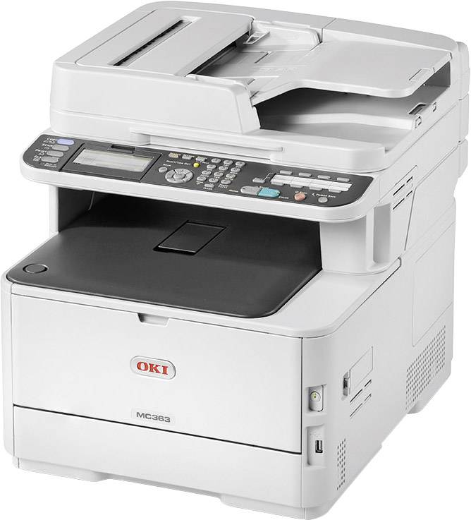 OKI MC363dn Multifunktionsdrucker Laser Farbe A4 Drucker, Scanner, Kopierer, Fax LAN, Duplex, Duplex-ADF