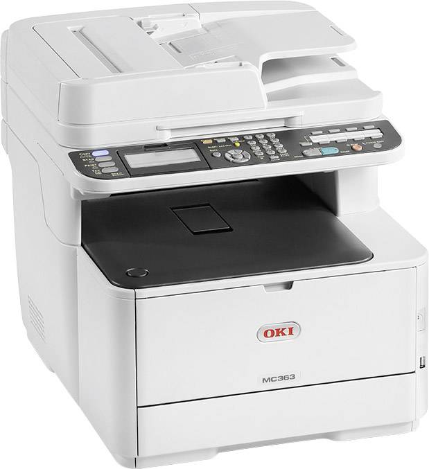 OKI MC363dn Multifunktionsdrucker Laser Farbe A4 Drucker, Scanner, Kopierer, Fax LAN, Duplex, Duplex-ADF