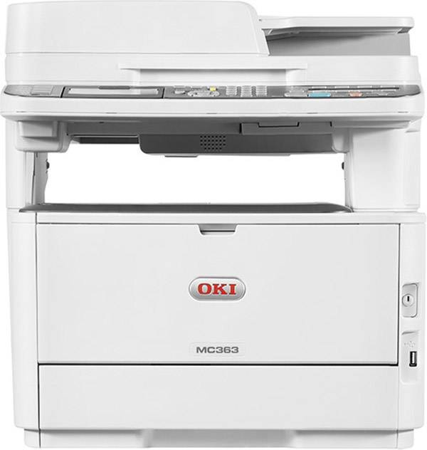 OKI MC363dn Multifunktionsdrucker Laser Farbe A4 Drucker, Scanner, Kopierer, Fax LAN, Duplex, Duplex-ADF