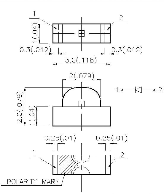 Kingbright KPA-3010YC SMD-LED 1104 Gelb 5 mcd 120° 20mA 2.1V Tape cut