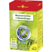 WOLF-Garten 3841010 Moosvernichter + Rasendünger SW 50 1St. WOLF-Garten 3841010 Moosvernichter + Rasendünger SW 50 1St.