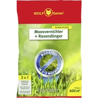 WOLF-Garten 3841040 SW 400 2-in-1 Moosvernichter + Rasendünger 1St. WOLF-Garten 3841040 SW 400 2-in-1 Moosvernichter + Rasendünger 1St.