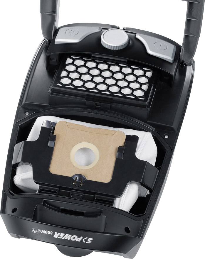 Severin S Power snowwhite Staubsauger 750W mit Staubbeutel, inkl. Parkettbürste