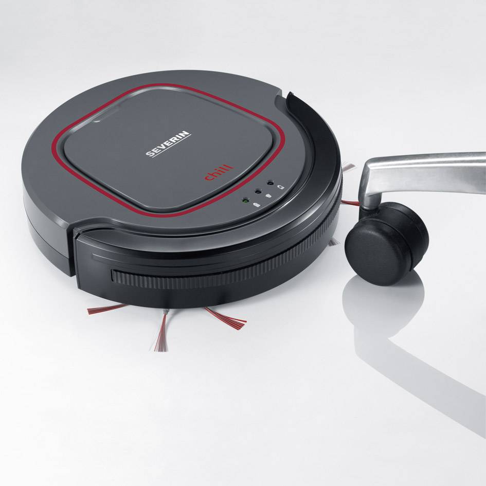 Severin Chill Saugroboter Grau, Rot, Schwarz