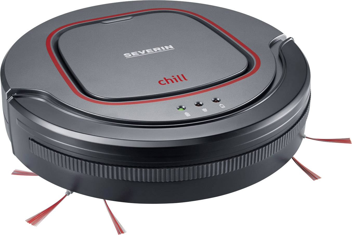 Severin Chill Saugroboter Grau, Rot, Schwarz