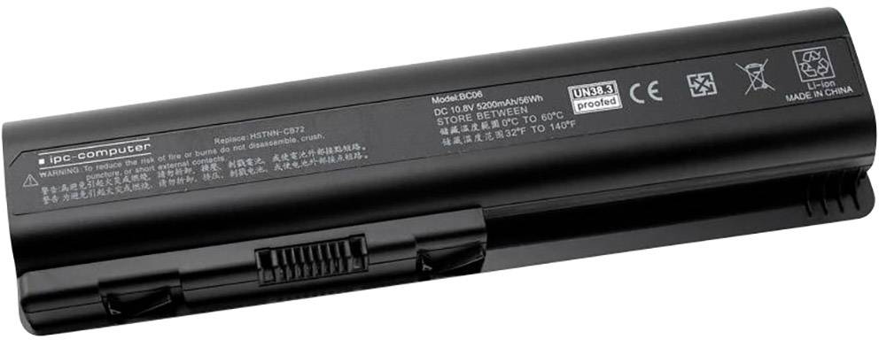 Ipc-computer Notebook-Akku HSTNN-CB72 REPLACE 10.8 V 5200 mAh HP