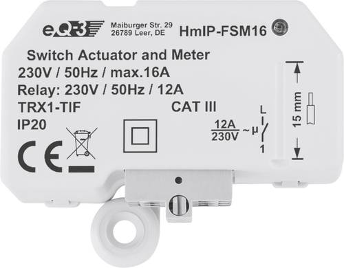 Homematic IP Schaltaktor mit Messfunktion HmIP-FSM16