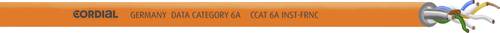 Cordial CCAT 6A INST-ORANGE 100 FRNC Netzwerkkabel CAT 6a U/FTP 8 x 0.26mm² Orange Meterware