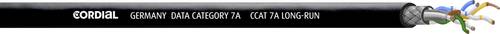 Cordial CCAT 7A LONG-RUN-BLACK 100 Netzwerkkabel CAT 7a S/STP 4 x 2 x 0.14mm² Schwarz Meterware