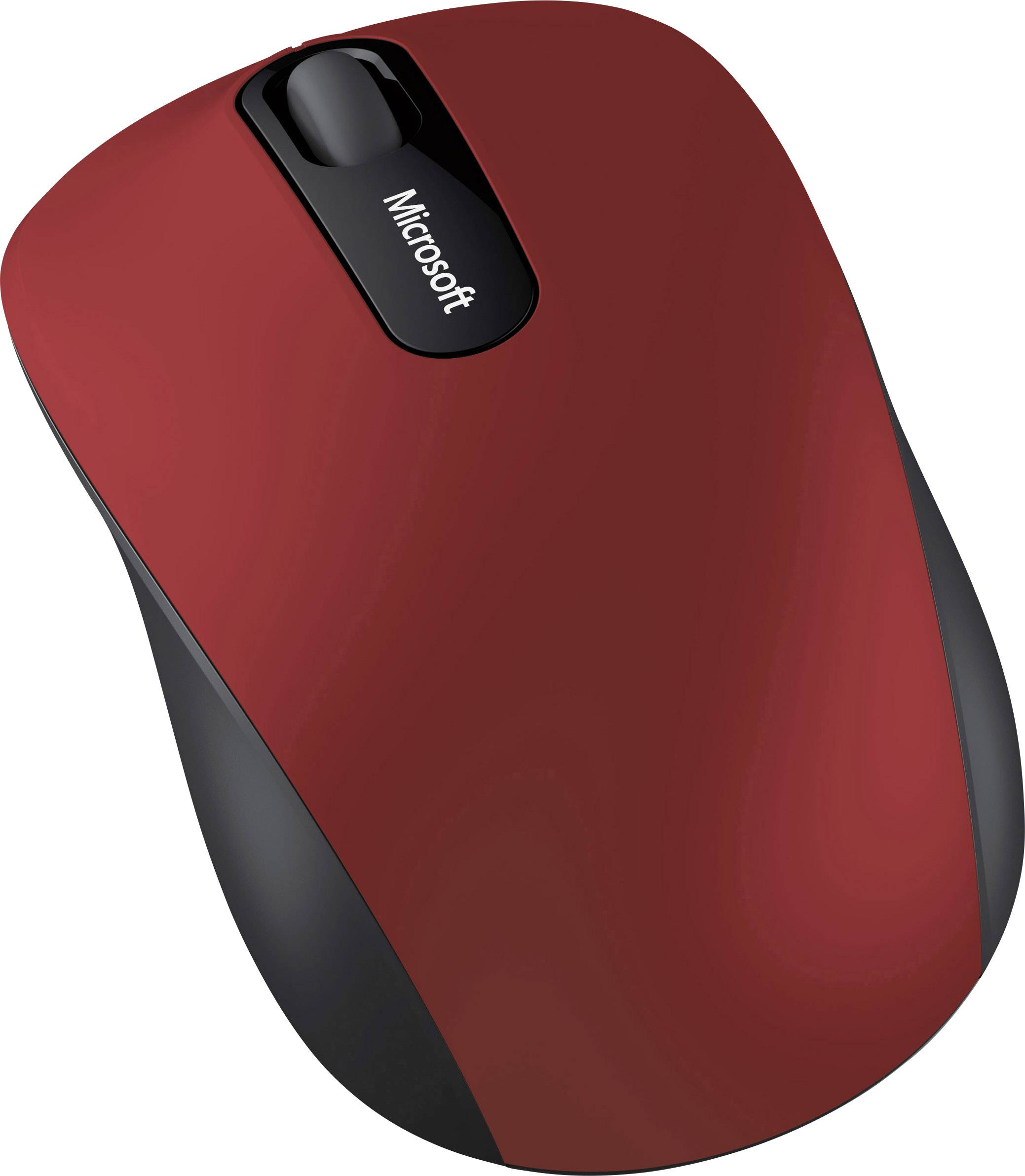 Microsoft Bluetooth® Maus Optisch Schwarz, Rot