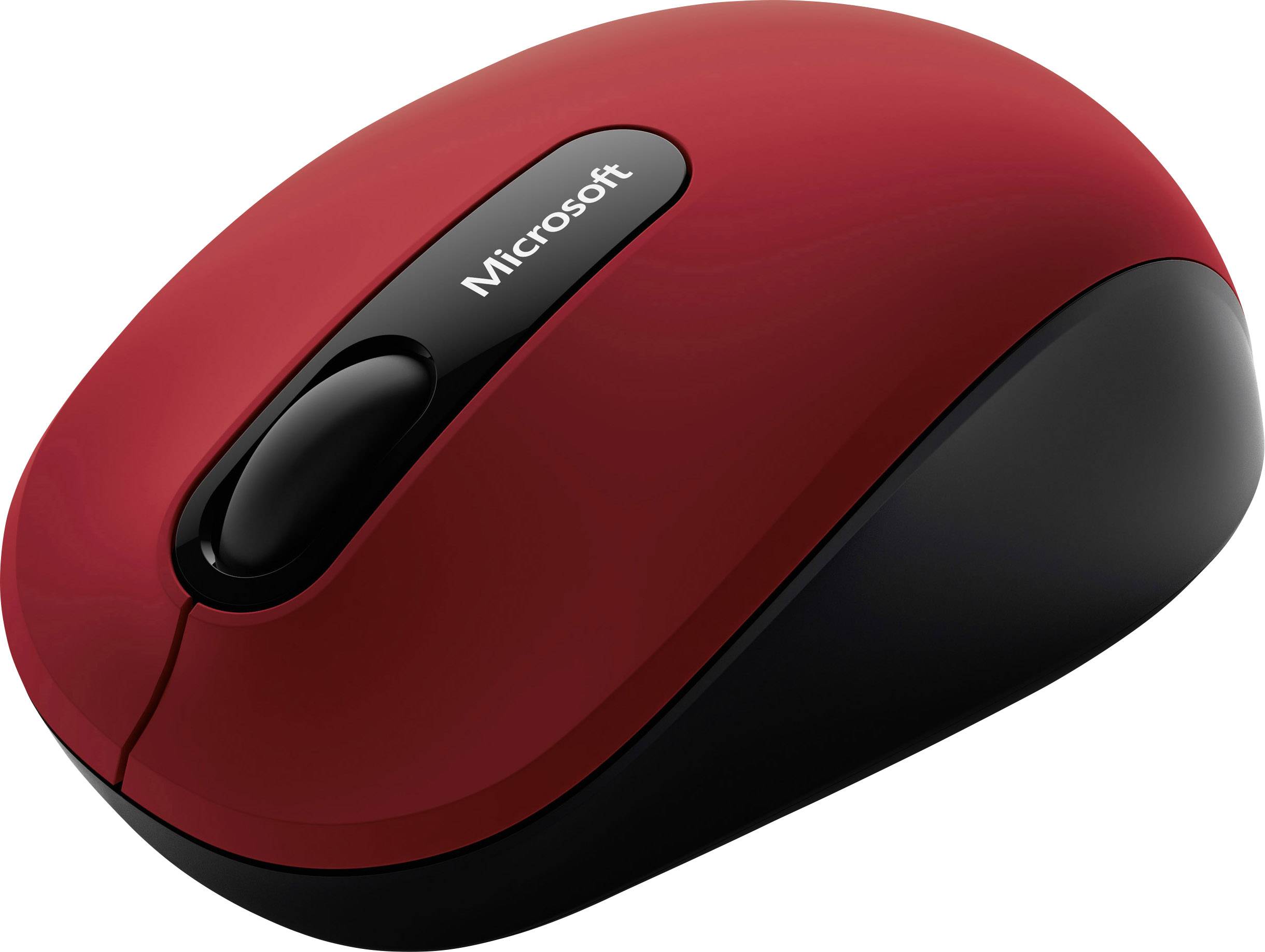 Microsoft Bluetooth® Maus Optisch Schwarz, Rot