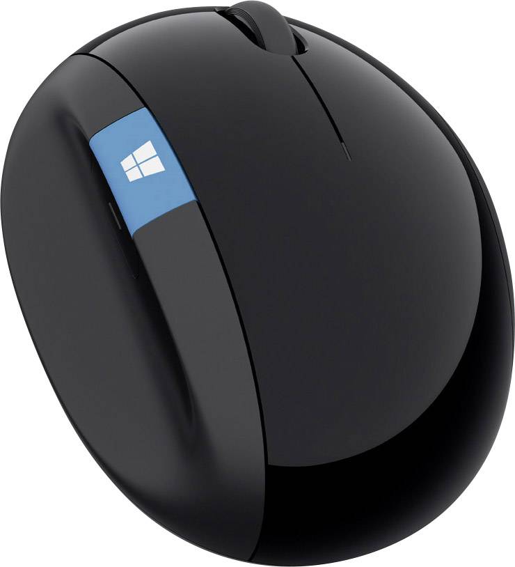 Microsoft Sculp Ergonomic Kabellose Maus Funk Infrarot Schwarz 5 Tasten 1000 dpi Ergonomisch