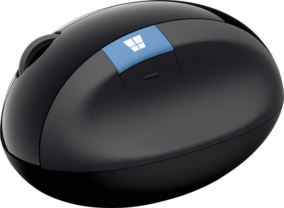 Microsoft Sculp Ergonomic Kabellose Maus Funk Infrarot Schwarz 5 Tasten 1000 dpi Ergonomisch
