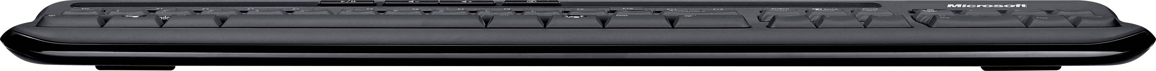 Microsoft Desktop 600 USB Tastatur, Maus-Set Spritzwassergeschützt, mit numerischer Tastatur Deutsch, QWERTZ Schwarz