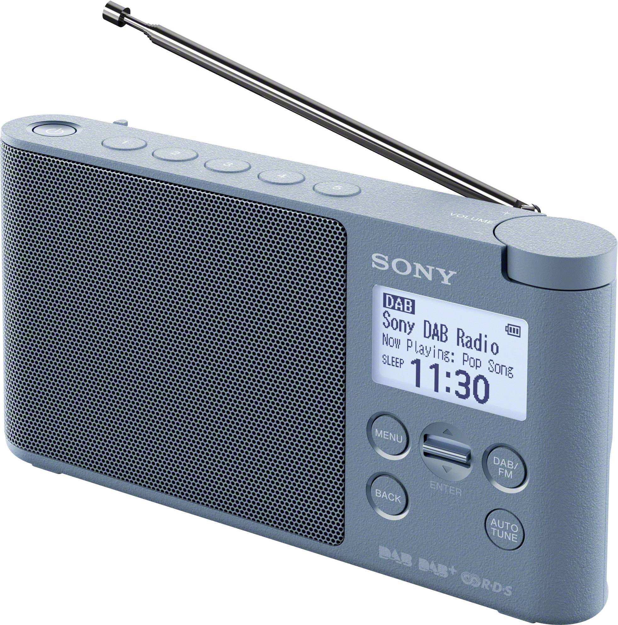 Sony XDR-S41D Tischradio DAB+, DAB, UKW Blau