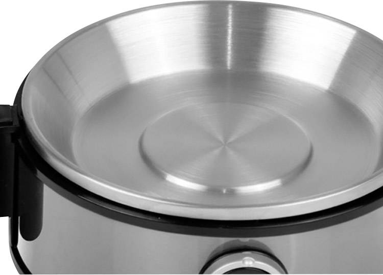 Rommelsbacher ER 400 Eierkocher mit Eierstecher, mit Messbecher Edelstahl, Schwarz