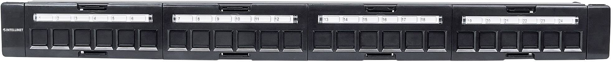 Intellinet 720427 24 Port Netzwerk-Patchpanel 483mm (19") Unbestückt 1 HE Unbestückt