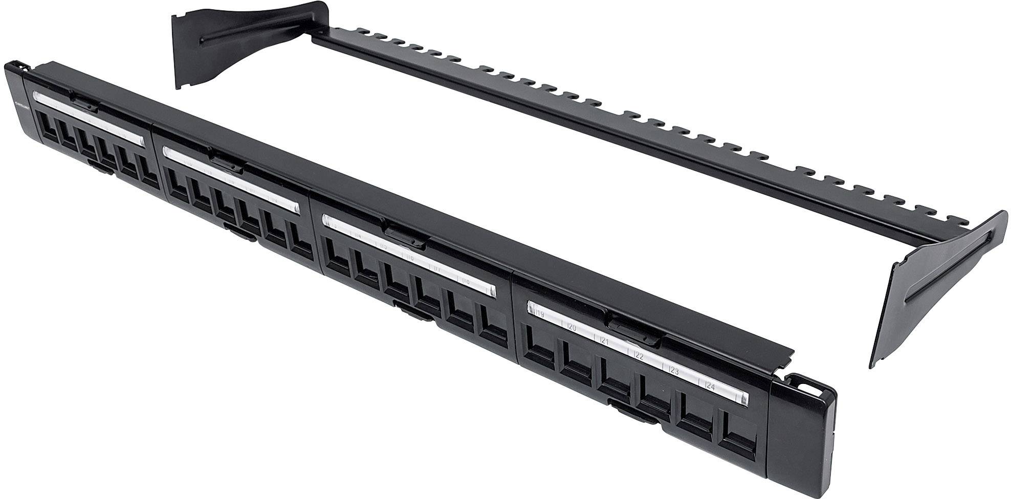 Intellinet 720427 24 Port Netzwerk-Patchpanel 483mm (19") Unbestückt 1 HE Unbestückt