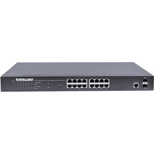 Intellinet 561341 19 Zoll Netzwerk-Switch 16 + 2 Port 1 GBit/s